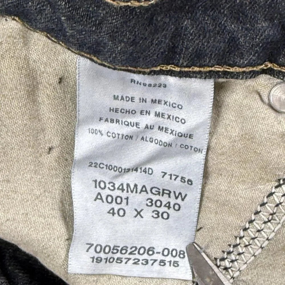 Magellan Jeans Mens 40x30 Blue Boot Cut Denim Straight Leg Cotton Pants Outdoor - Picture 5 of 14